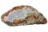 Polished Banded Agate Nodule Pair - Agouim, Morocco #187118-1